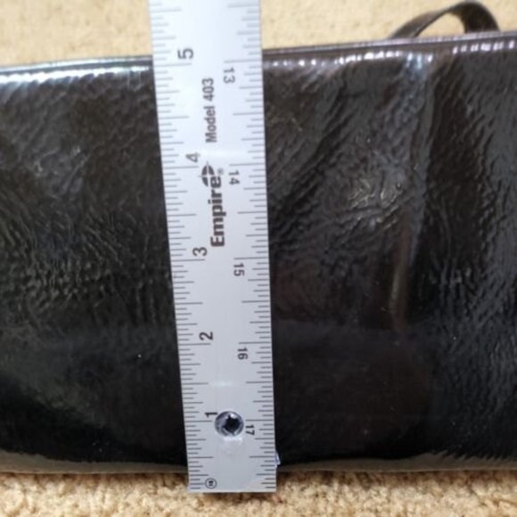 Grace Adele‎ Textured Handbag Purse red Black Faux Ostrich Lots of Pockets - Picture 10 of 12